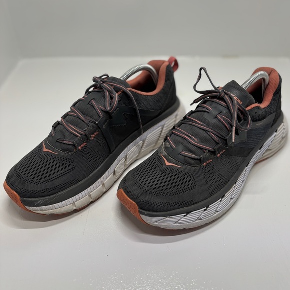 HOKA Gaviota 2 Women’s Running Shoes Size 11 Black Coral Stability Sneakers - Picture 2 of 13